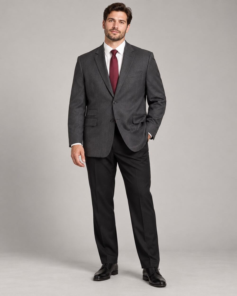 Jos. A. Bank Gordon Men’s 100% Wool Charcoal Blazer Size 46XL Extra Long